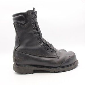 Unbranded Boots MFG Men’s Size 10 D Black Leather Firefighter Steel Toe Boots